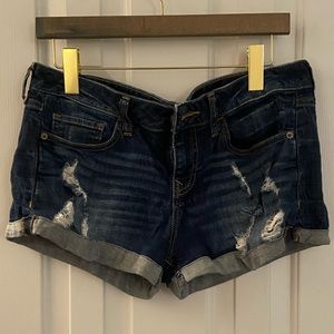 Express Jean cuffed shorts